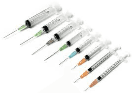 assortment of syringes